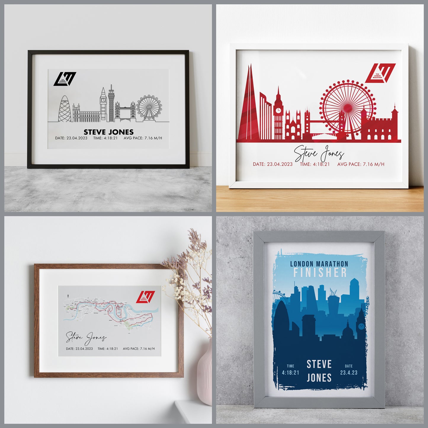 London Marathon Prints