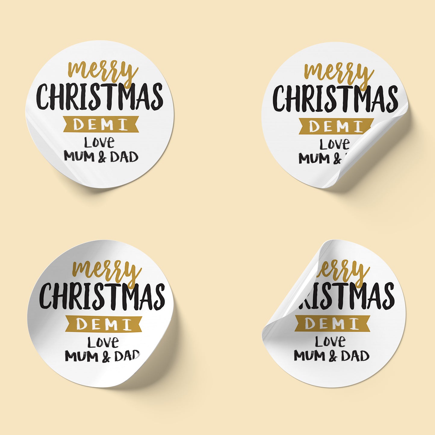 Personalised Christmas Stickers